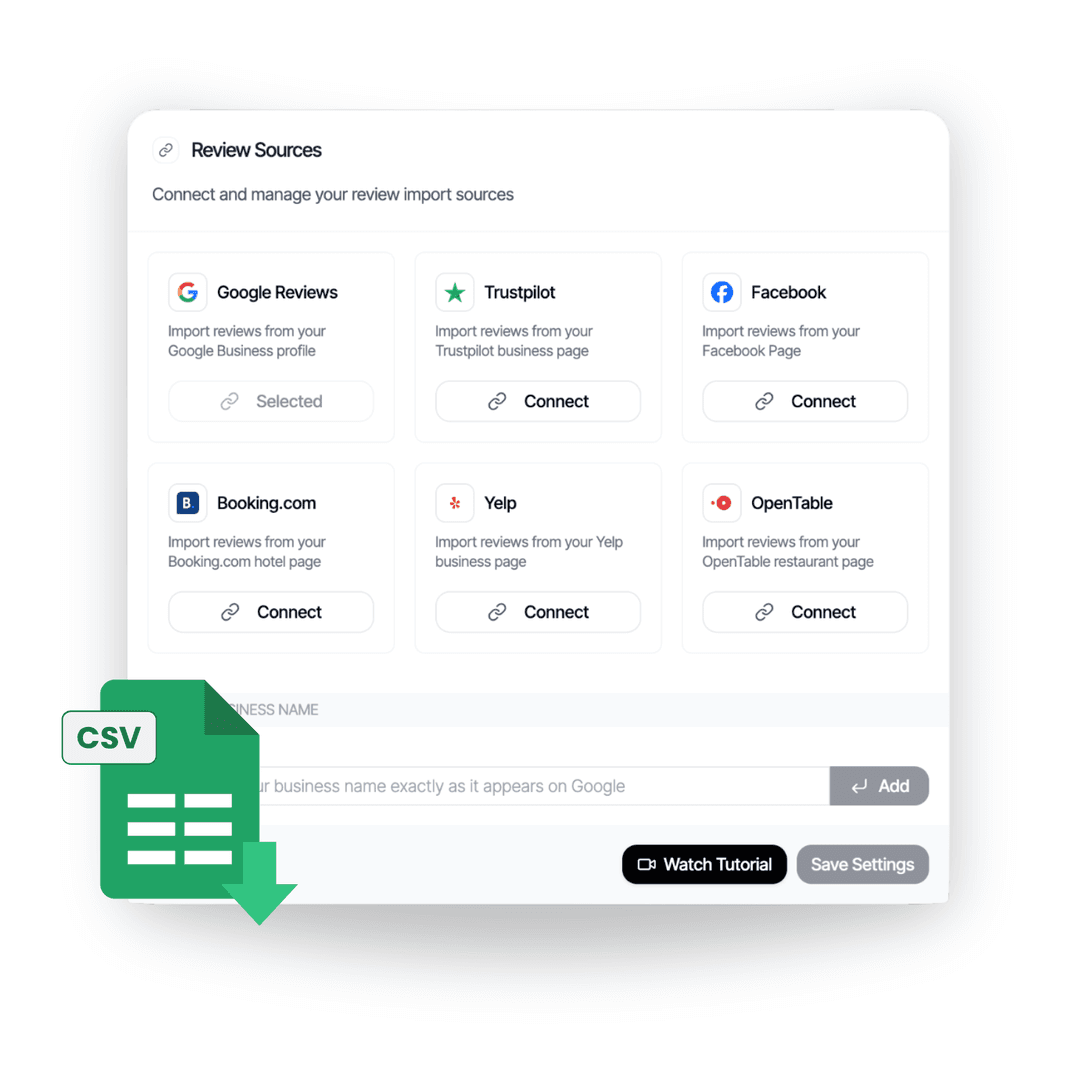 Import & Sync Existing Reviews