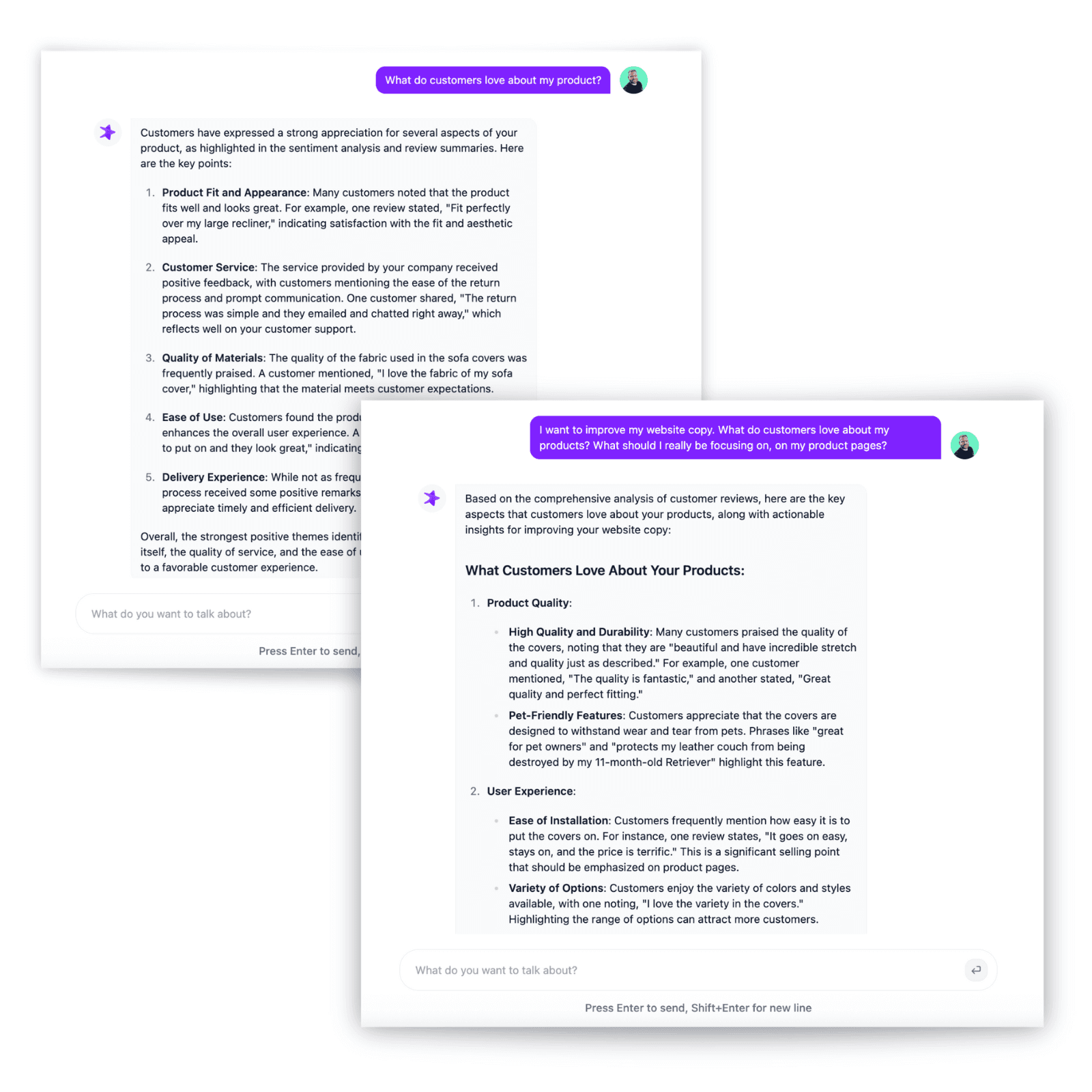 AI Feedback Chat Integration