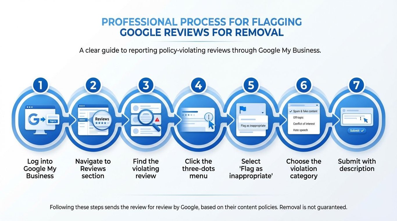 7-step process for flagging Google reviews